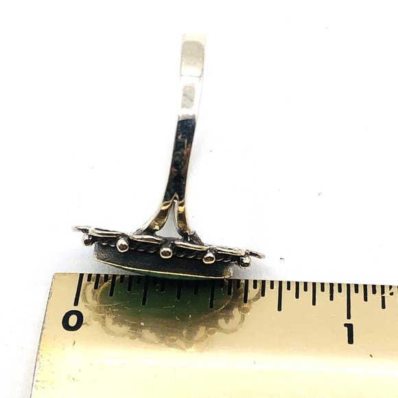 Southwest Style 925 Sterling Silver Turquoise Band Ring Boho Southwest Ladies 8 - Picture 6 of 6